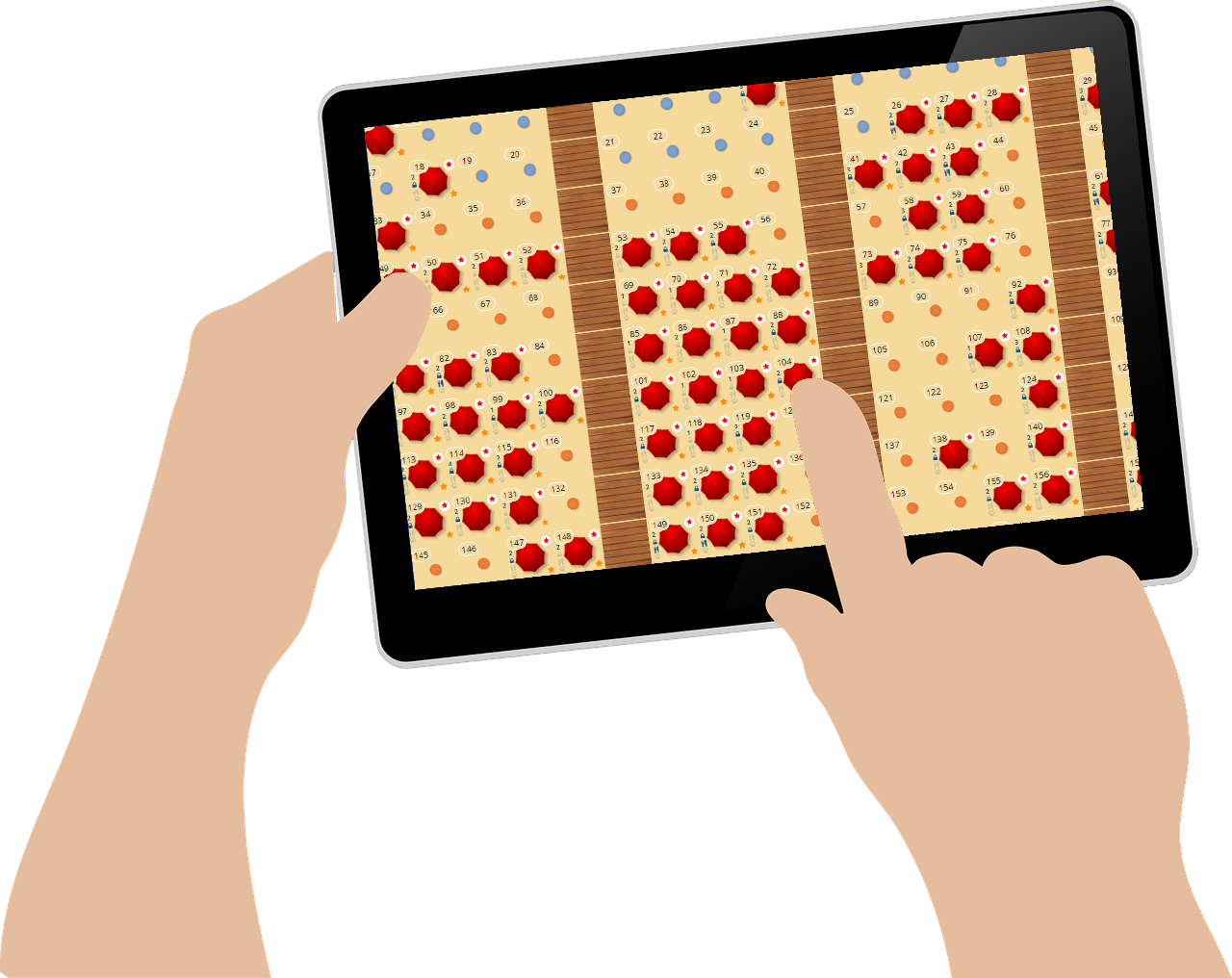 okBeachTablet okbeach.it app per mobile